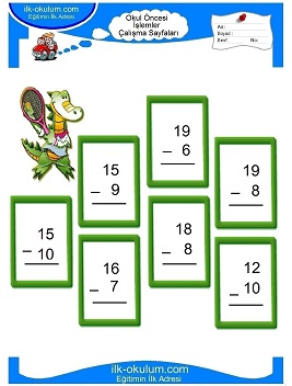 Çocuklar İçin toplam işlemi yaprak testleri 
